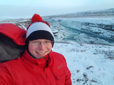 Gulfoss Waterfall Selfie